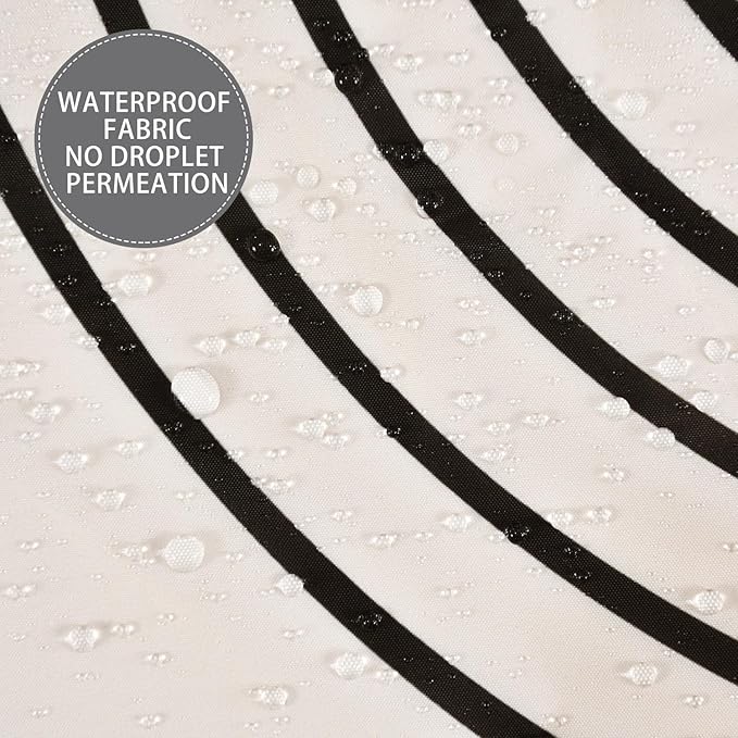 Boho Mid Century Extra Long Shower Curtain, 72Wx78H Minimalist Abstract Sun Modern Machine Washable Polyester Waterproof for Bathroom with 12 Hooks