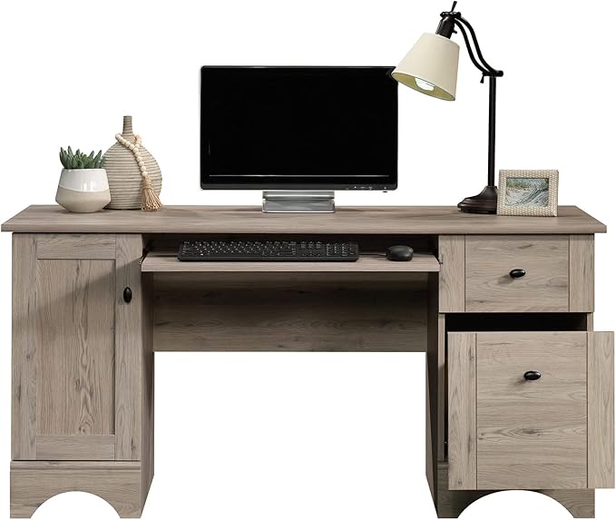 Sauder Miscellaneous Office Home Office Desk, Laurel Oak Finish