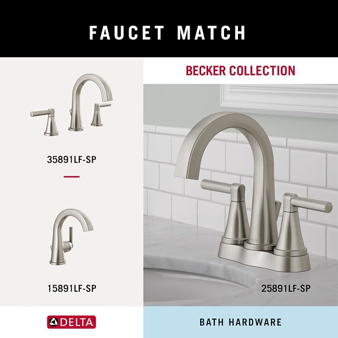 Delta Faucet Becker (1-Pack) Towel/Robe Hook for Bathroom, SpotShield Brushed Nickel, Wall Mounted BCK35-DN
