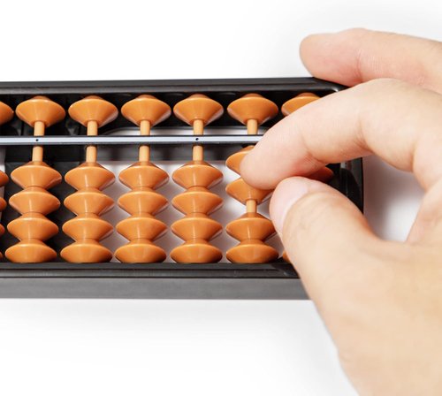 Digital Standard Abacus | 11-Column Soroban Calculator - 17.8 cm Professional Educational Tool