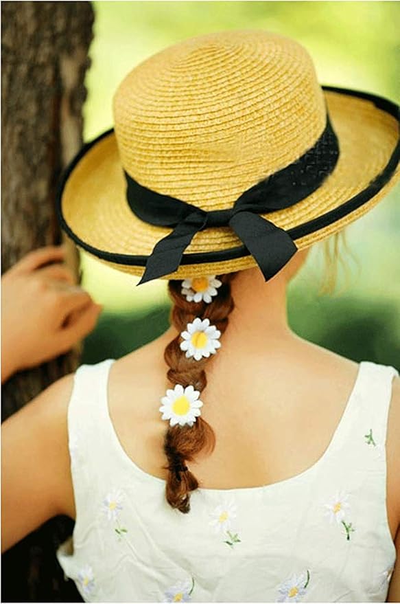 JOHOUSE 200PCS Silk Daisy Flower Heads for DIY Crafts - 1.5 Inch Gerbera Chrysanthemum Artificial Daisies for Bouquets, Baby Showers, Wedding & Home Decor