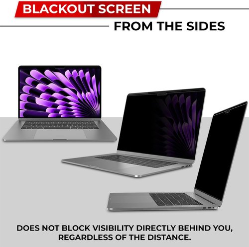 SightPro Magnetic Privacy Screen - Removable Laptop Privacy Filter for MacBook Air 13 & 13.6 Inch (2022-2026)