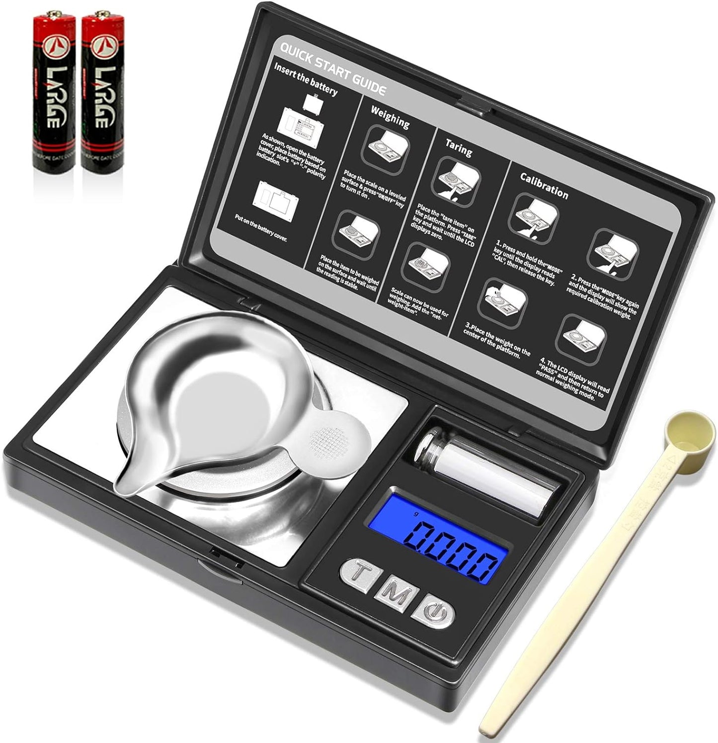THINKSCALE Milligram Scale - 50g Capacity | Precision Digital Jewelry Scale for Gold, Gems & More