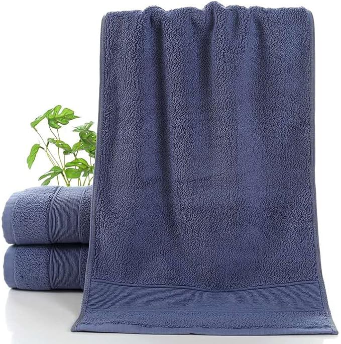 RUIBOLU Hand Towels for Bathroom - Cotton Ultra Soft Highly Absorbent Hand Towel 2 Set, Size 14" x 30" Home Bathroom Hand Towels for Bath, Hand, Face,
