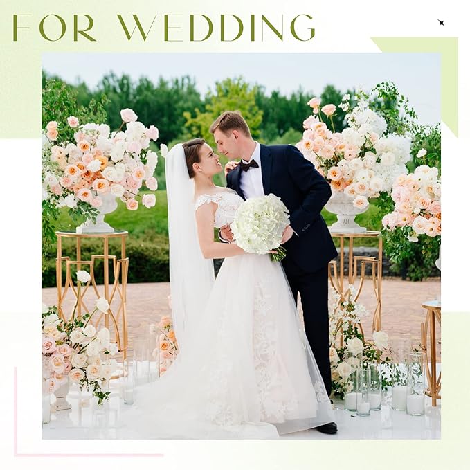 Unittype Silk Hydrangea Artificial Flowers Heads with Stems Faux Hydrangea Flowers for Wedding Centerpieces Bouquets DIY Floral Decorations for Home Indoor(White,400 Pieces)