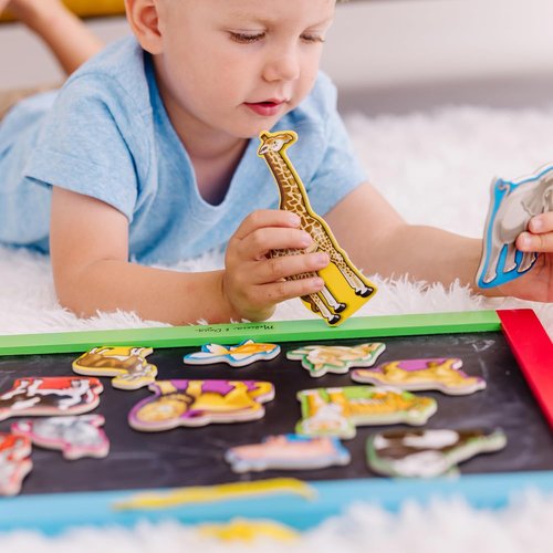 Melissa & Doug Wooden Animal Magnets Set - 20 Farm, Zoo & Pet Fridge Magnets for Kids Ages 2+ | Montessori Learning Toys