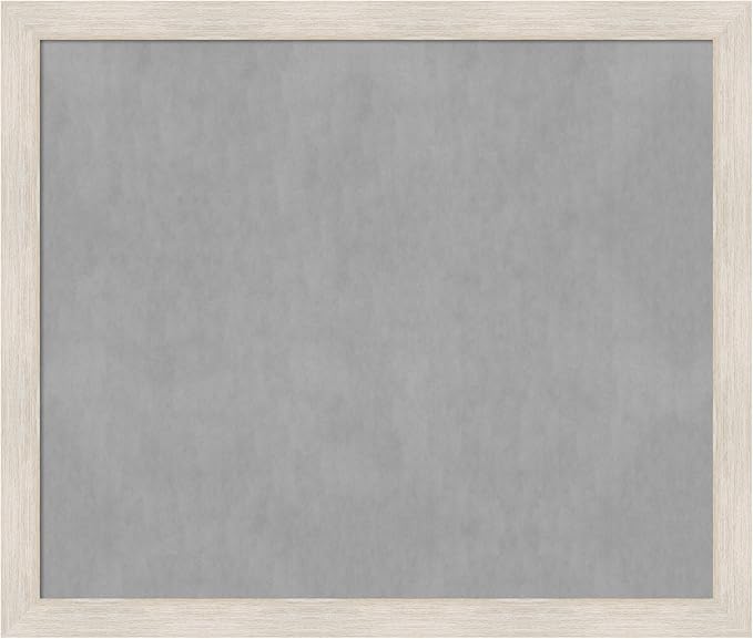 Amanti Art White Framed Magnetic Board 45x53 Oversize Vision Board for use with Magnets, 100% Metal Sheet to Display Items as Office Decor or for Home Organization in mudroom, Kitchen or Kids Room