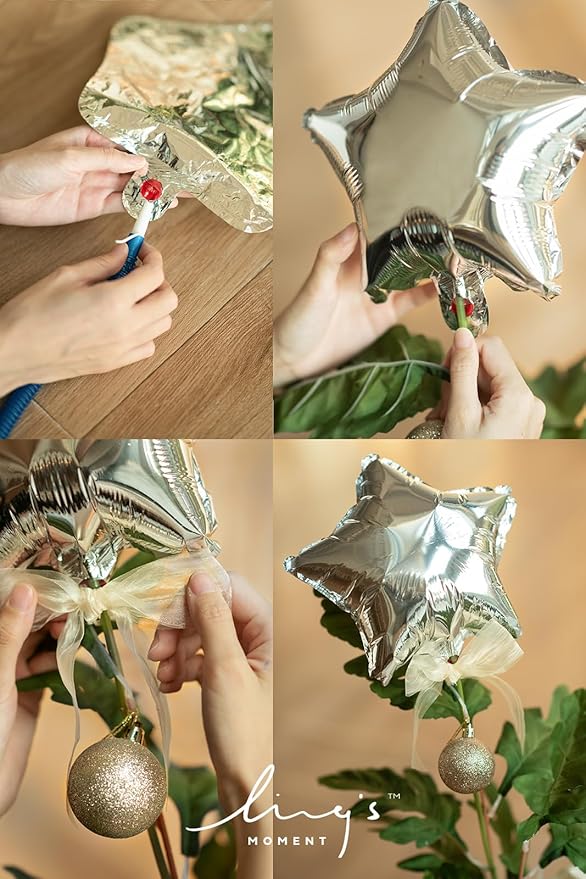 Ling's moment 41" Tall Free Standing Artificial Flowers Arrangements 2 pcs Wedding Arch Altar Stage Decorations Champagne Christmas for Ceremony Reception Rose Floral Party Outdoor Centerpieces Decor