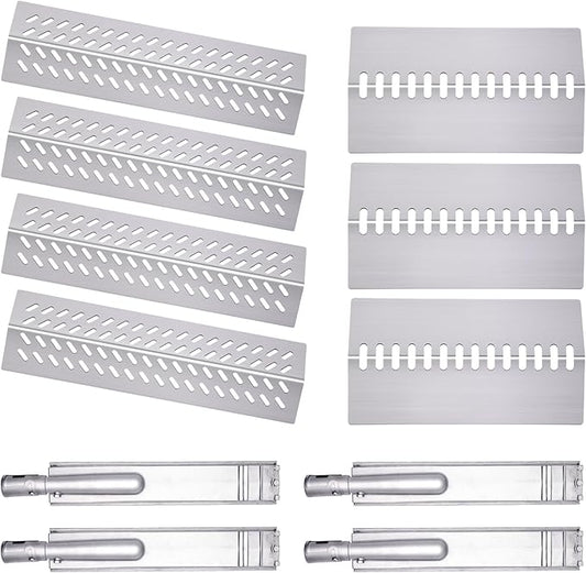 Cozilar 16516 16631 16520 Grill Burner for 4 Burners Bull Grill Replacement Parts Angus 47628, 47629, Steer Premium 69008, 69009, Outlaw 26038, 26039, Cal Flame G3 G4 P4, Grill Heat Plates Accessories