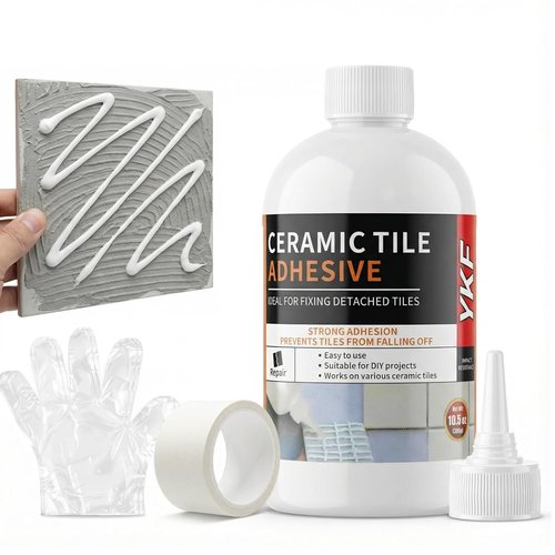 Regine Switzerland Heavy Duty Tile Adhesive - Strong Bonding Glue for Ceramic, Porcelain & Stone - 10.5oz Easy Squeeze Application