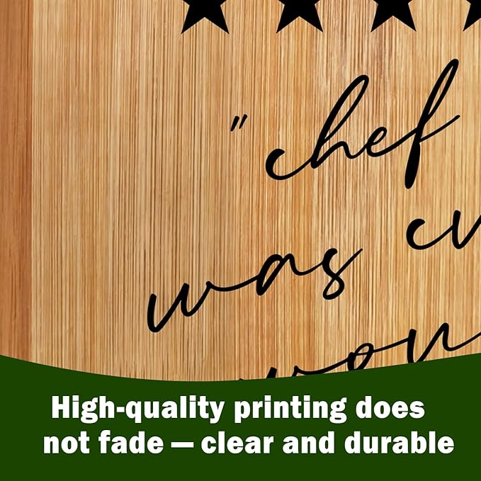 Lacama Funny Gifts for Women Kitchen Cutting Board,Appreciation Gift for Women Christmas Birthday, Chef Was Cute Would Eat Here Again Cutting Chopping Boards for Her, Mom, Sister, Friends