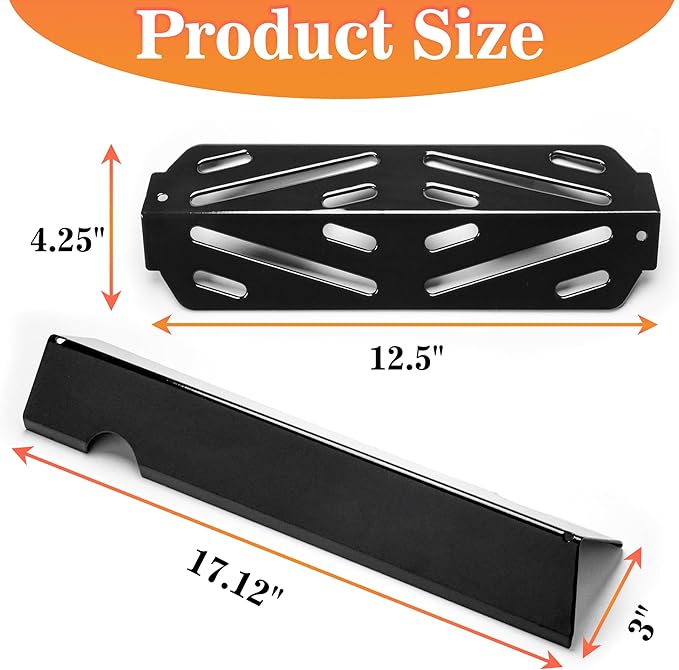 66040 Flavorizer Bars with Heat Deflector for Weber Genesis II 300 /LX 300 Series, Genesis II E-310 E-315 E-335 GS4 Flavor Bars Replacement Parts Genesis II 300 Series LX S-340 II S-310 II S-335