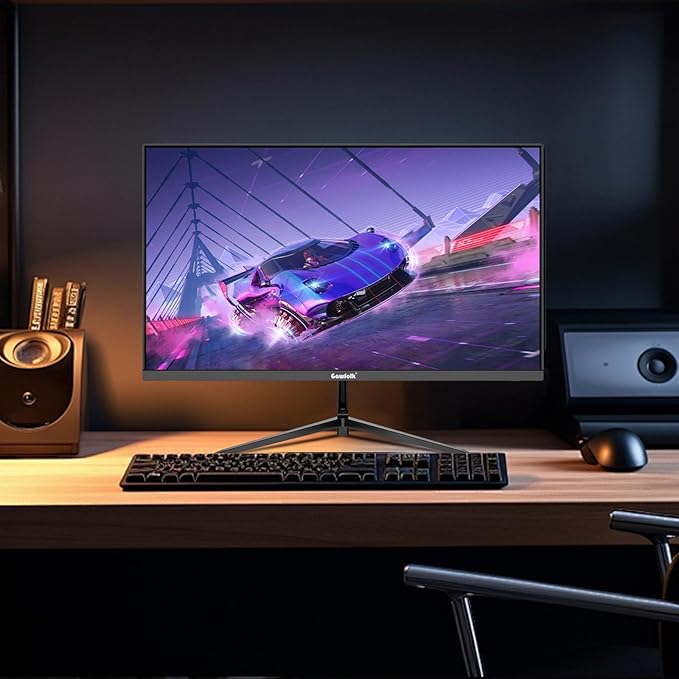 Gawfolk 27 inch 2K QHD(2560×1440) PC Screen, 165Hz Gaming Monitor, 1ms Without Bezel, FreeSync,98% sRGB, 178° Wide Viewing Angle,Display 1.4、Port HDMI2.0, Wall Mount Compatible 75 * 75MM- Black