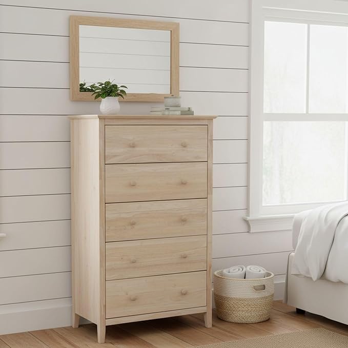 International Concepts Dresser with 5 Drawers ,Unfinished