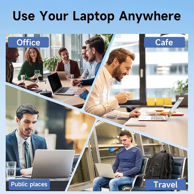 LUSA DESIGN Laptop Privacy Screen 16 Inch, Laptop Screen Privacy Shield 16:10 Aspect Ratio Anti-Glare Blue Light Computer Monitor Protector,