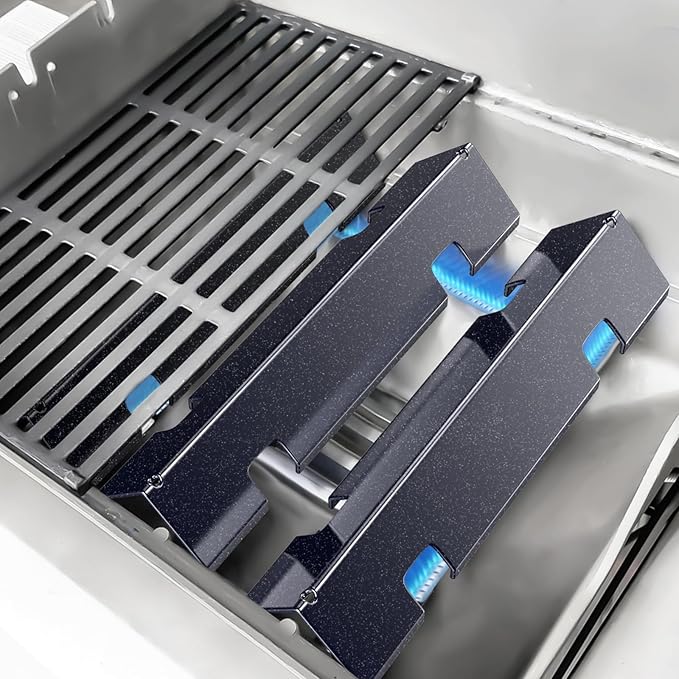 for Weber Spirit 2 Grill Parts, 15.3" Flavorizer Bars for Weber Spirit 2, GS4 Spirit II 200, Spirit II E210 S210 E215 E220 S220 with Front Mounted Control Grill, 16GA Porcelain Enameled Heat Plates