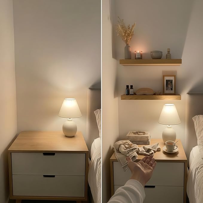 BAOBAB WORKSHOP Natural Wood Floating Shelves for Wall 36 Inches Long, Heavy Duty Wall Shelf for Bedroom, Solid Wooden Bathroom Shelf Large Kitchen Farmhouse, Oak Floating Shelf, 36W × 6.7D, Set of 2