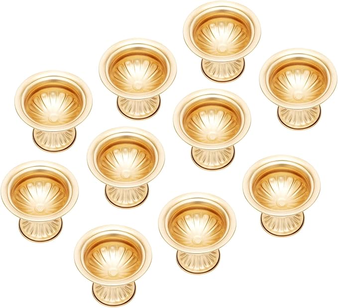 Gold Vases for Centerpieces & Table Centerpiece Decor, 10 Pcs Mini Metal Floral Vase Set with 4.72 Inch Height, Wedding Birthday Party Anniversary DecoRodentive Centerpiece Arrangements