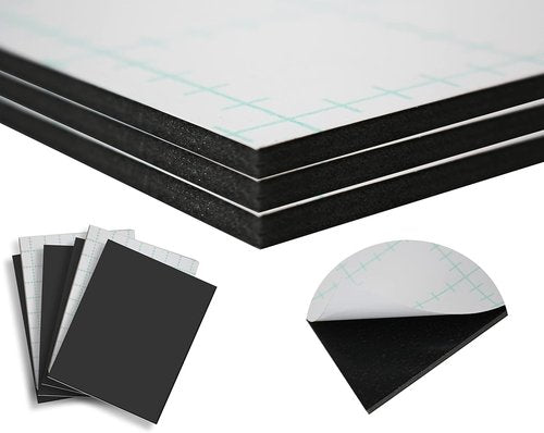 Self Adhesive Foam Board - 24x36 Black Mounting Board | Acid-Free, 3/16" Thick, 100 Pack