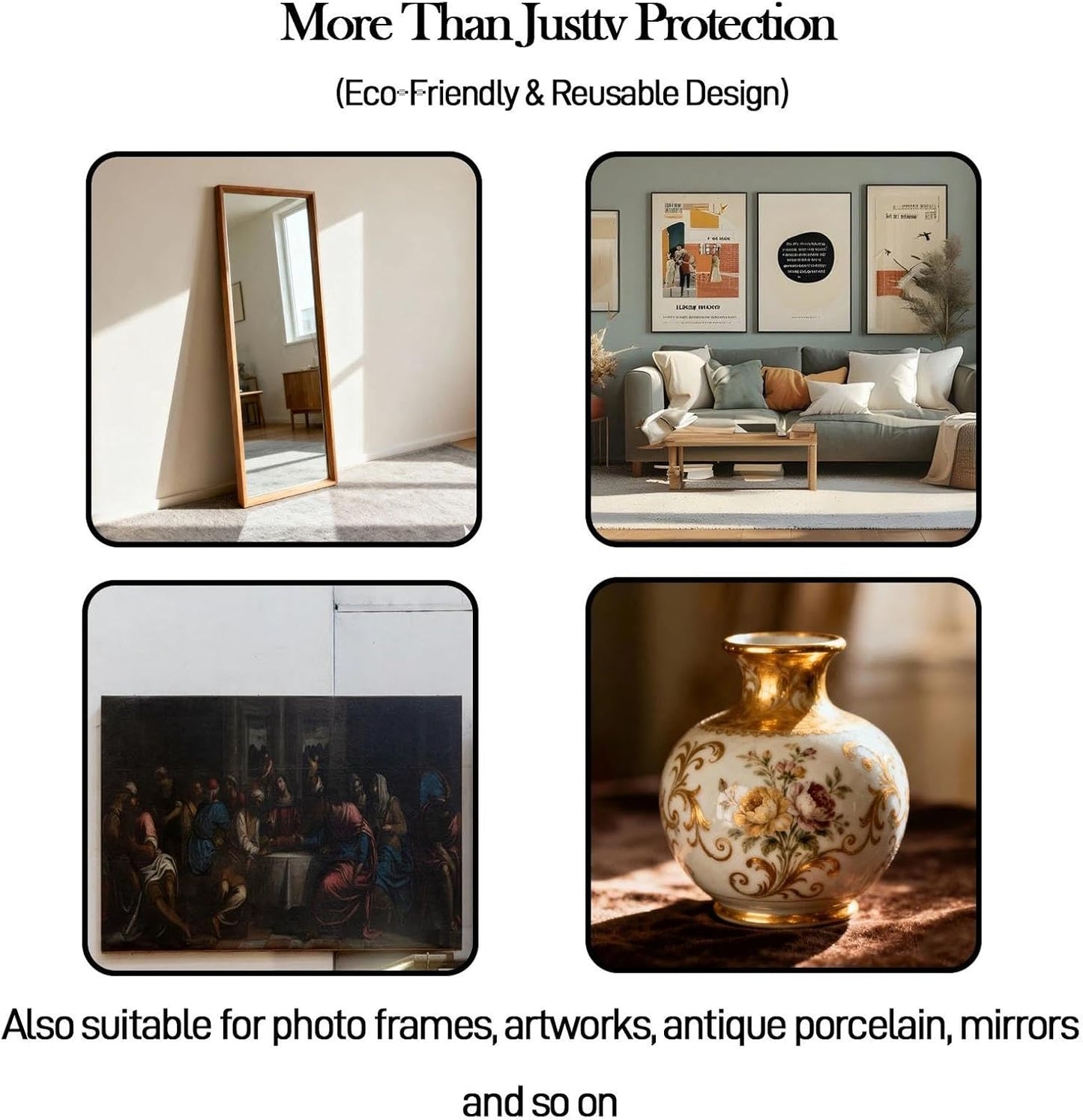 Skiennix TV Wrap Cover - Double-Layer Thick Bubble Protection for 43-65" Screens (61"x37")