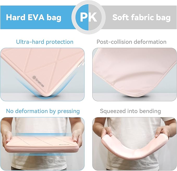 Smatree Hard EVA Protective Sleeve for 14 inch ASUS Zenbook 14 UX3405CA, for ASUS Vivobook S 14 S5406 Copilot+PC, for Vivobook 14 Flip TP3407 Copilot+PC,for 14inch Zenbook 14/14X OLED, Pink (X8043TP)