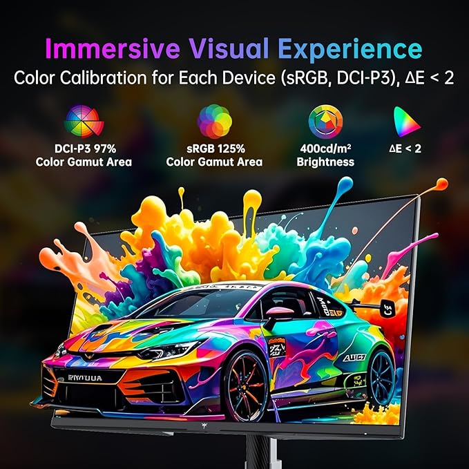 KTC 27 Inch 4K Gaming Monitor, Dual Mode UHD 160Hz & FHD 320Hz, Fast IPS, HDR400, Adaptive Sync, 90W Type-C, HDMI 2.1 & DP 1.4, Height Adjustment PC Monitor, VESA, KVM Support, H27P6