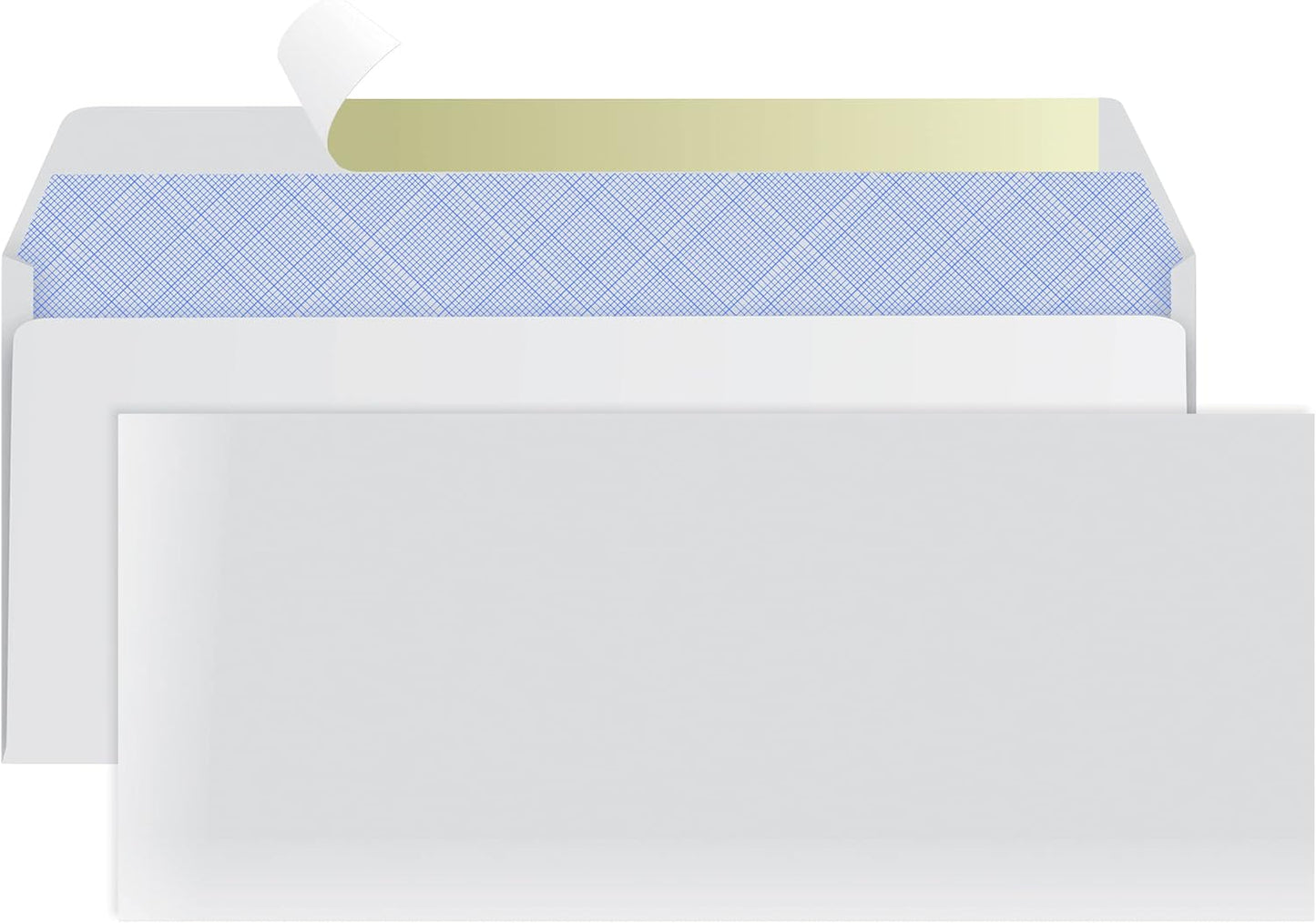 #10 Envelopes by [Brand Name] - Self-Seal Business Mailing Security | 100 Tinted White Windowless | 4-1/8 x 9-1/2 Inches