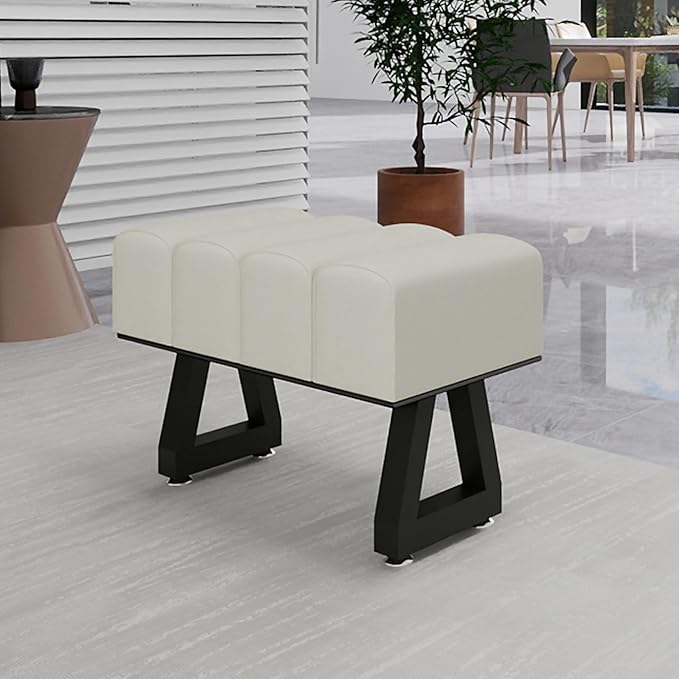 12 Inch Trapezoid Metal Table Legs, DIY Furniture Legs for Coffee Table, Bench Stool Feets Cabinet Chairs Feet Set of 2, Including Screws and Adjustable Feet Pads, Black