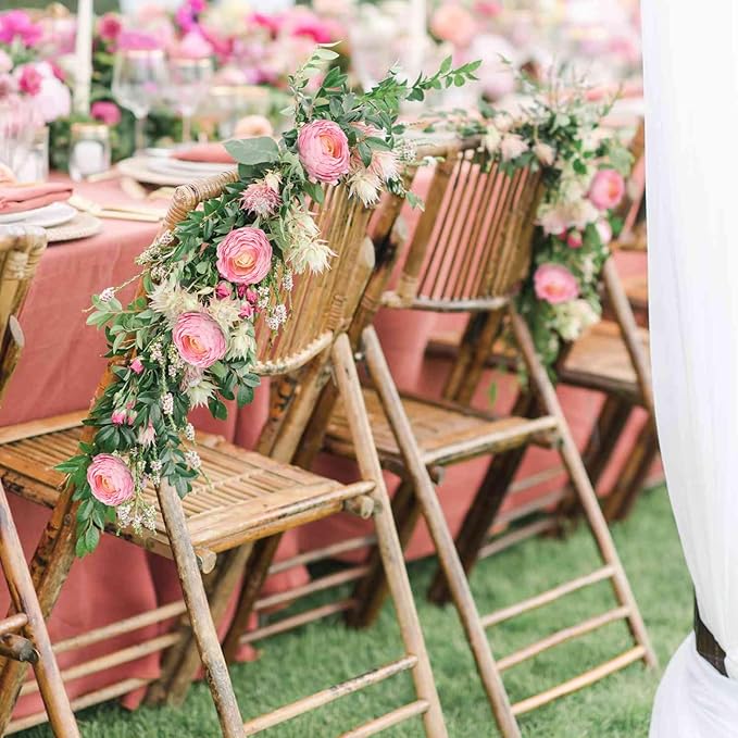 Pink Ranunculus Artificial Flowers,3PCS 18 Heads Realistic Faux Peonies Silk Ranunculus Flowers with Stems for Centerpieces Arrangements Wedding Party Home Decoration(Pink)