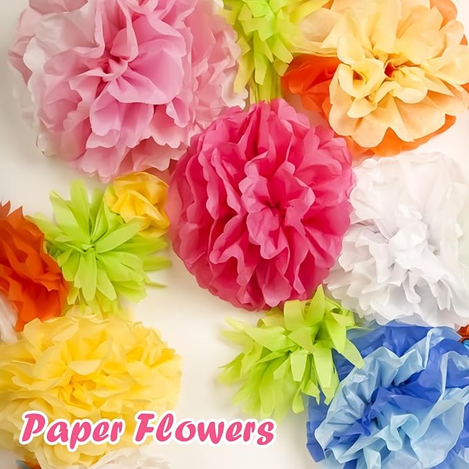 800 Sheets Tissue Paper, 20 Colors 10" X 14" Tissue Papers for Gift Bags Birthday Party Flower Decoration, Colored Tissue Paper Bulk for Packaging