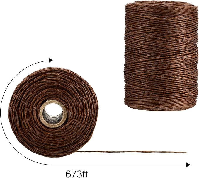 Syhood 673 Feet Floral Vine Bind Wire Rustic Wrapping Wire for Flower Bouquets(Brown)