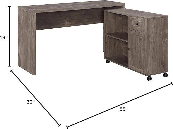 OSP Home Furnishings Waverly Home Office Desk, Scottish Alder