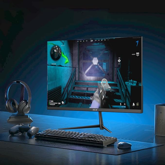 ZZA 24.5" PC Monitor for Gaming, 240Hz FHD Display, VA Panel, AMD FreeSync, 120% sRGB, Low Blue Mode, VESA Mount75X75MM, DP1.4/HDMI2.0