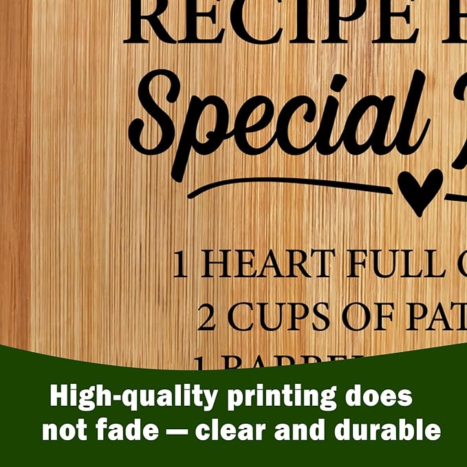 Lacama Kitchen Gifts for Mom, Cute Cutting Board for Mom Christmas Birthday Gifts from Daughter Son, Mother Cutting Board, Mom Gift for Mothers Day