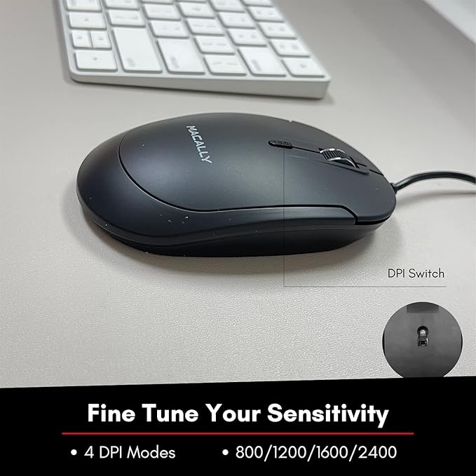 Macally Backlit Keyboard and Mouse Combo, Enhance Your Workflow
