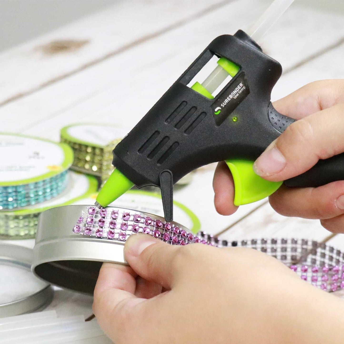 Surebonder LT-160 Mini Low Temperature Glue Gun - 10 Watt for Safe and Precise Crafting
