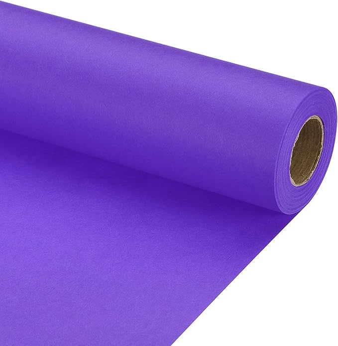 PATIKIL Wrapping Paper, 15" x 500"(42') 70 GSM Craft Paper Roll Kraft Packing Paper for Poster Bulletin Board, Gift Wrapping, Violet Blue
