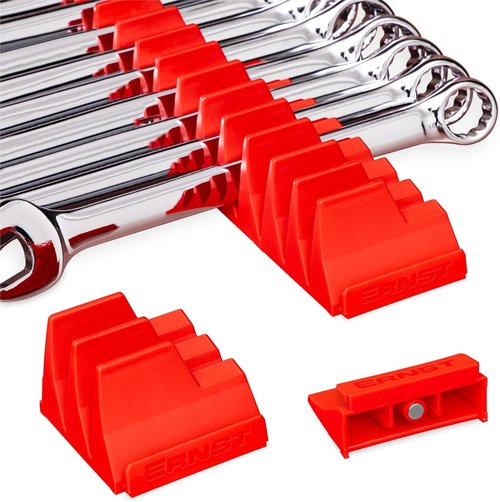 Ernst Manufacturing Wrench Pro - Magnetic Modular Organizer for 40 Tools - Red | Made in the USA