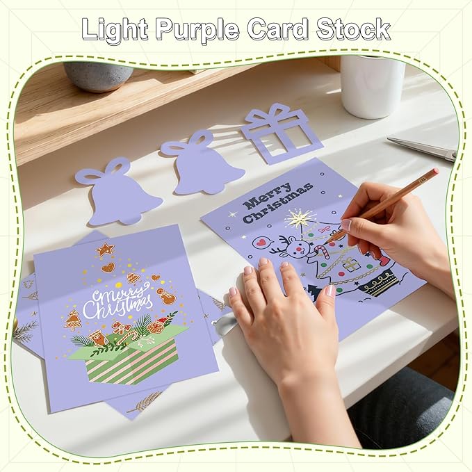 40 Sheets Cardstock 8.5x11, 65lb Light purple Card Stock, Construction Paper, 180gsm Thick Printer Paper for Printing, Painting, Card Making, Kids School Supplies,Party Decorations
