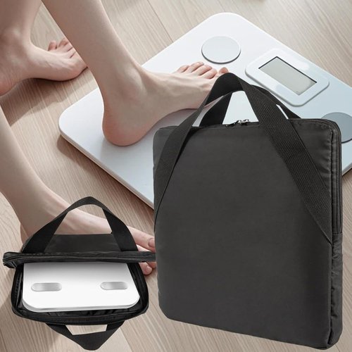 Colaxi Digital Bathroom Scale Carrying Bag - Zip Storage for Most Body Composition Monitors