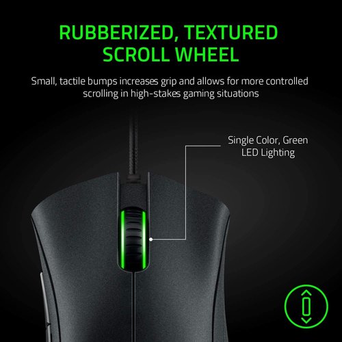 Razer DeathAdder Essential Gaming Mouse - 6400 DPI Optical Sensor | 5 Programmable Buttons - Classic Black