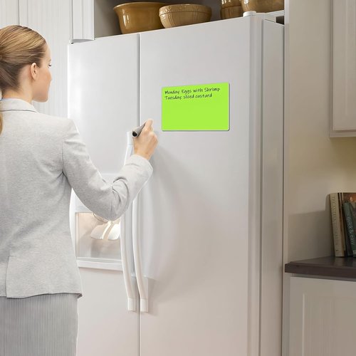 LLPT Dry Erase Magnetic Sheets - 6 Pack Reusable & Washable 5.9” x 8.3” Whiteboard Stickers for DIY Projects