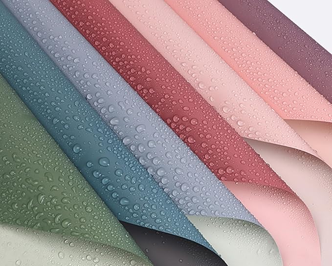 ZOOYOO Flower Wrapping Paper, Double-sided Florist Bouquet Wrapping Paper Floral Packaging for Wedding Birthday Engagement Graduation Presents DIY(Light Purple and White,20 Sheets)
