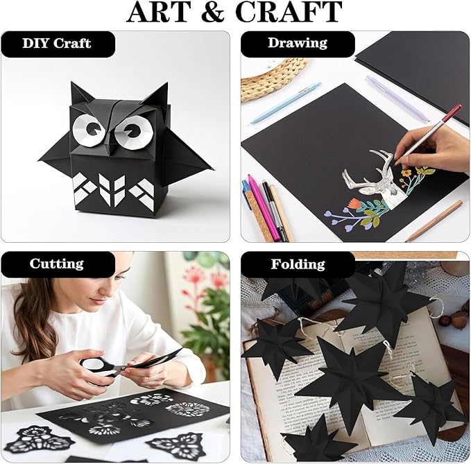 24”x 1200”Black Kraft Wrapping Paper Roll for Bulletin Board Poster Gift Wrapping, Craft Construction Paper for Easel Drawing Painting Art Supplies Packing Table Covering Bouquet Flower Christmas