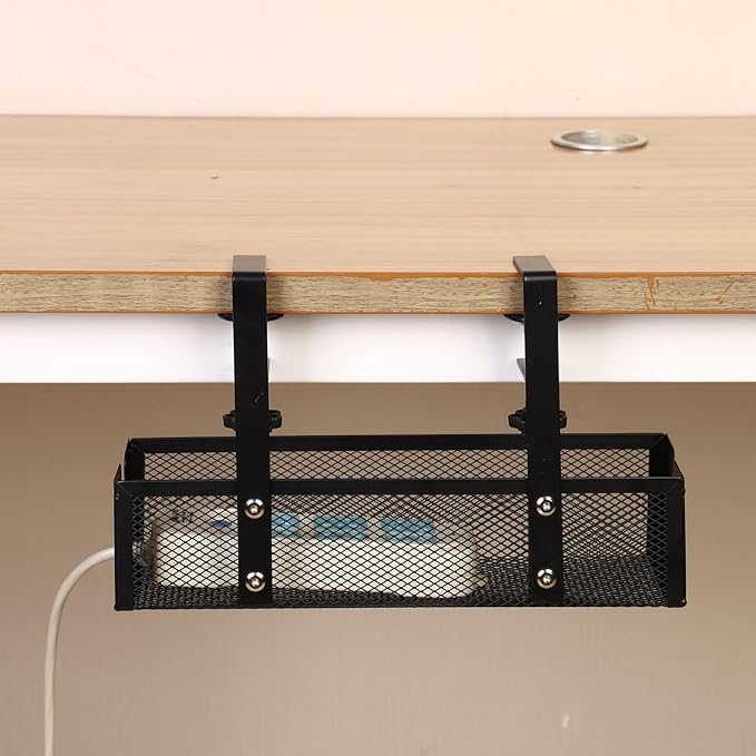 Under Desk Cable Management Tray,Space Saving Cord Organizer | Desk Cable Management Tray - for Family Friends Students Adults Men Women Home Indoor Office Study Kitchen
