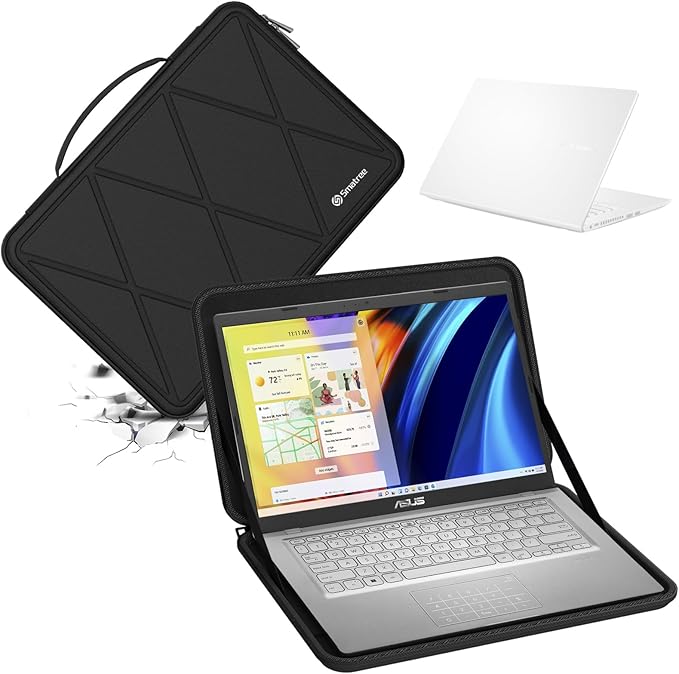 Smatree Hard EVA Protective Sleeve Case Compatible for 14 inch ASUS Vivobook 14X OLED K3405 Laptop, for 14.5 inch ASUS Zenbook Pro 14 OLED ux6404 Laptop Notebook Bag (X8255)