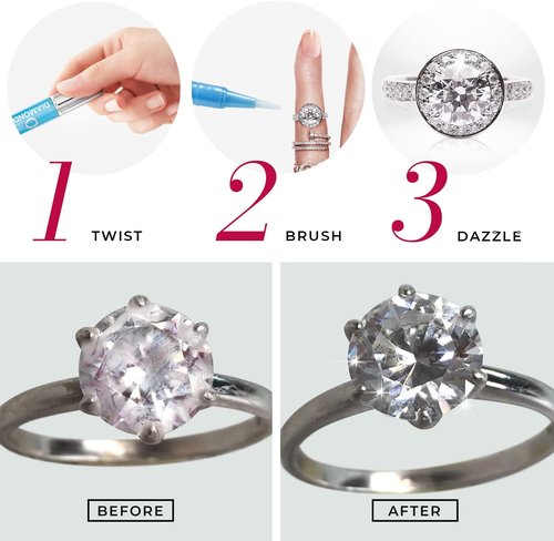 Connoisseurs Diamond Dazzle Stik - Portable Jewelry Cleaner for Rings & Precious Stones - Enhance Sparkle & Shine