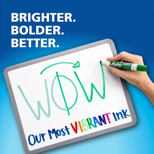 EXPO Dry Erase Markers - Low Odor Black Ink, Chisel Tip, 40 Count | Essential for Office & Classroom