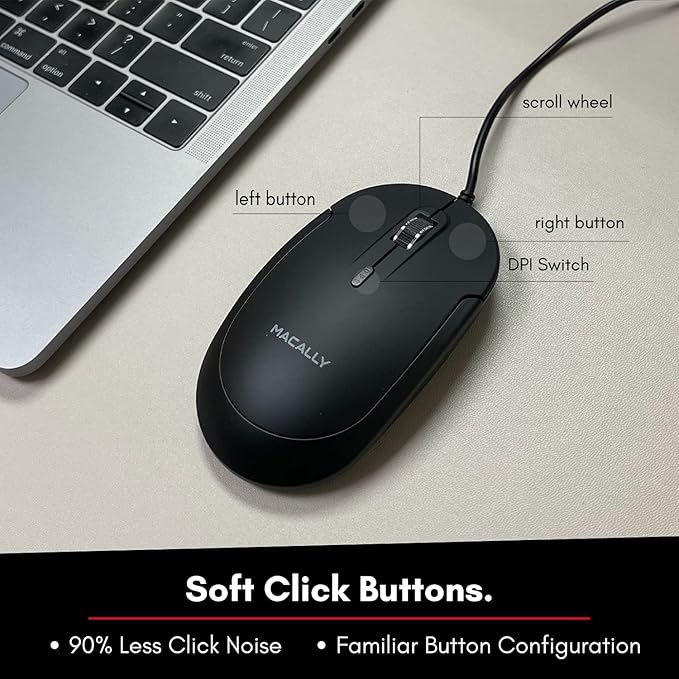Macally Backlit Keyboard and Mouse Combo, Enhance Your Workflow