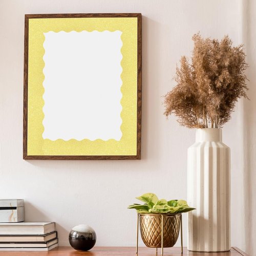 Shine Scalloped Bulletin Board Border - Decorative Gold Trim for Classroom | 70 Feet
